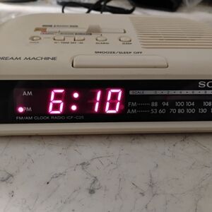 Sony Clock Radio with Pink Display
